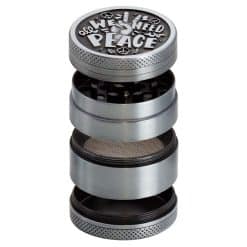 Alternative view of Grinder We Need Peace Argento in Alluminio - 4 parti 40mm