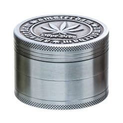 Grinder Amsterdam Leaf Argento in Alluminio - 4 parti 60mm