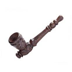 Pipa in Legno Palissandro intagliato - 10.5cm