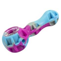 Pipa Viola e Azzurra in Silicone - 11cm