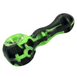 Pipa Verde e Nera in Silicone - 11cm