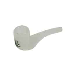 Pipa in Vetro sabbiato - 11cm