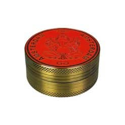 Grinder Amsterdam Ganesh Oro e Rosso in Alluminio - 2 parti 60mm
