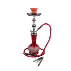 Narghilè 1 tubo Rosso - 42cm
