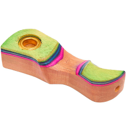 Alternative view of Qnubu Colorado Pipe in Legno Pueblo - 7.6cm 5pz