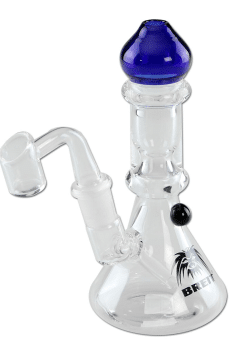 Breit Bong in Vetro con Banger per olio – Colore Blu – 16.5cm