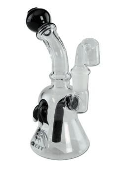 Breit Bong in Vetro con Banger per olio – Colore Nero – 16cm