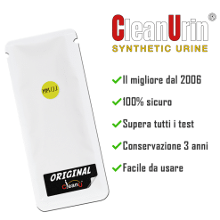 CleanUrin urina sintetica 25ml - Bustina di ricambio - Bollino Giallo