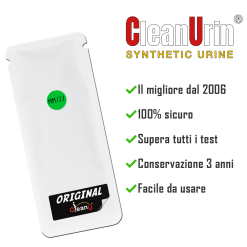 CleanUrin urina sintetica 25ml - Bustina di ricambio - Bollino Verde