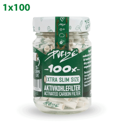 Purize Extra Slim Size 6mm - Bianco - Barattolo da 100 filtri
