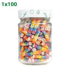 Alternative view of Purize Extra Slim Size 6mm - Rainbow - Barattolo da 100 filtri