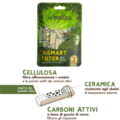 Alternative view of Weedlez Smart Filter - Big Flow 7mm - Filtri ai carboni attivi