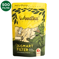 Weedlez Smart Filter - Phil Trino 6mm - Filtri ai Carboni Attivi - 500 filtri