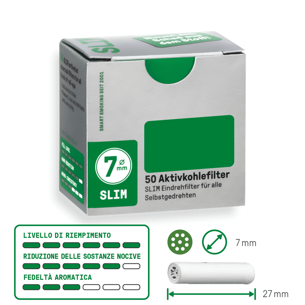 Filtri a Carbone Attivo SLIM 7mm