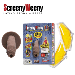 Screeny Weeny 6.0 - Beast Latino/Brown - Pene finto Marrone