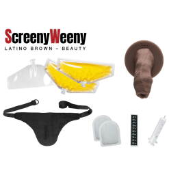 Alternative view of Screeny Weeny 6.0 - Beauty Latino/Brown - Pene finto Marrone
