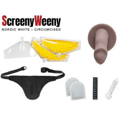 Alternative view of Screeny Weeny 6.0 - Circonciso Nordic White - Pene finto Bianco chiaro