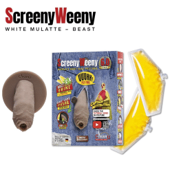Screeny Weeny 6.0 - Beast White/Mulatte - Pene finto Bianco/Mulatto