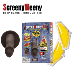 Screeny Weeny 6.0 - Circonciso Black - Pene finto Nero