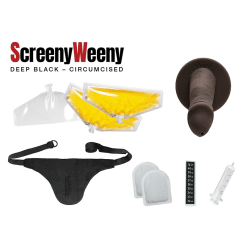 Alternative view of Screeny Weeny 6.0 - Circonciso Black - Pene finto Nero