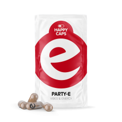 Happy Caps PARTY-E - Integratore alimentare Energia e Buon Umore - 4 Caps